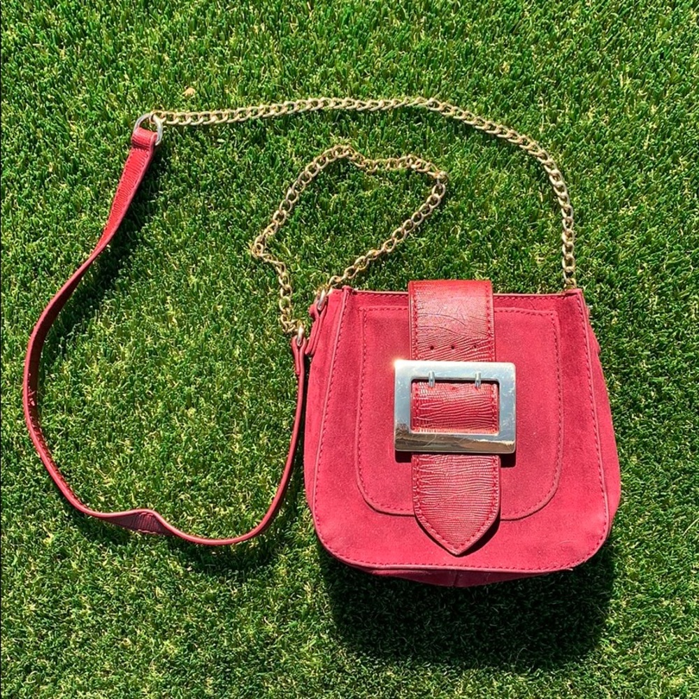 Burgundy Mini Cross Body Purse